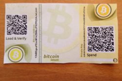 A bitcoin paper wallet