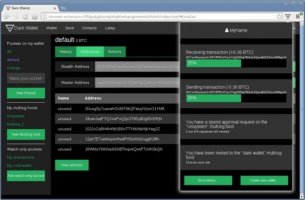 Dark Wallet is a browser app that allows for anonymous bitcoin transactions.