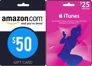 iTunes Amazon Gift Card