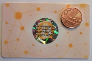 Bitcoin wallet card